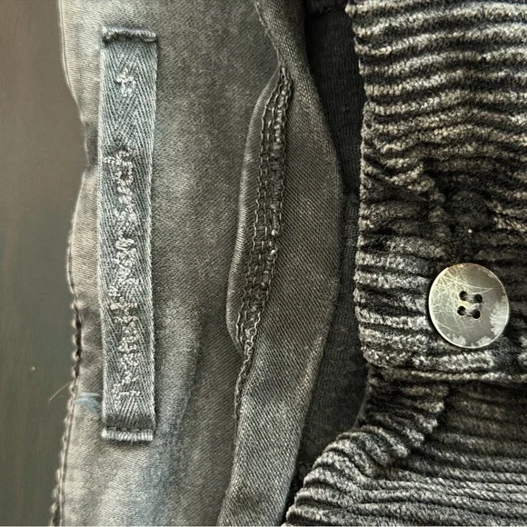 Transit Par-Such Lagenlook Corduroy Pants Gray Brown Relaxed Tapered Large - Picture 10 of 13